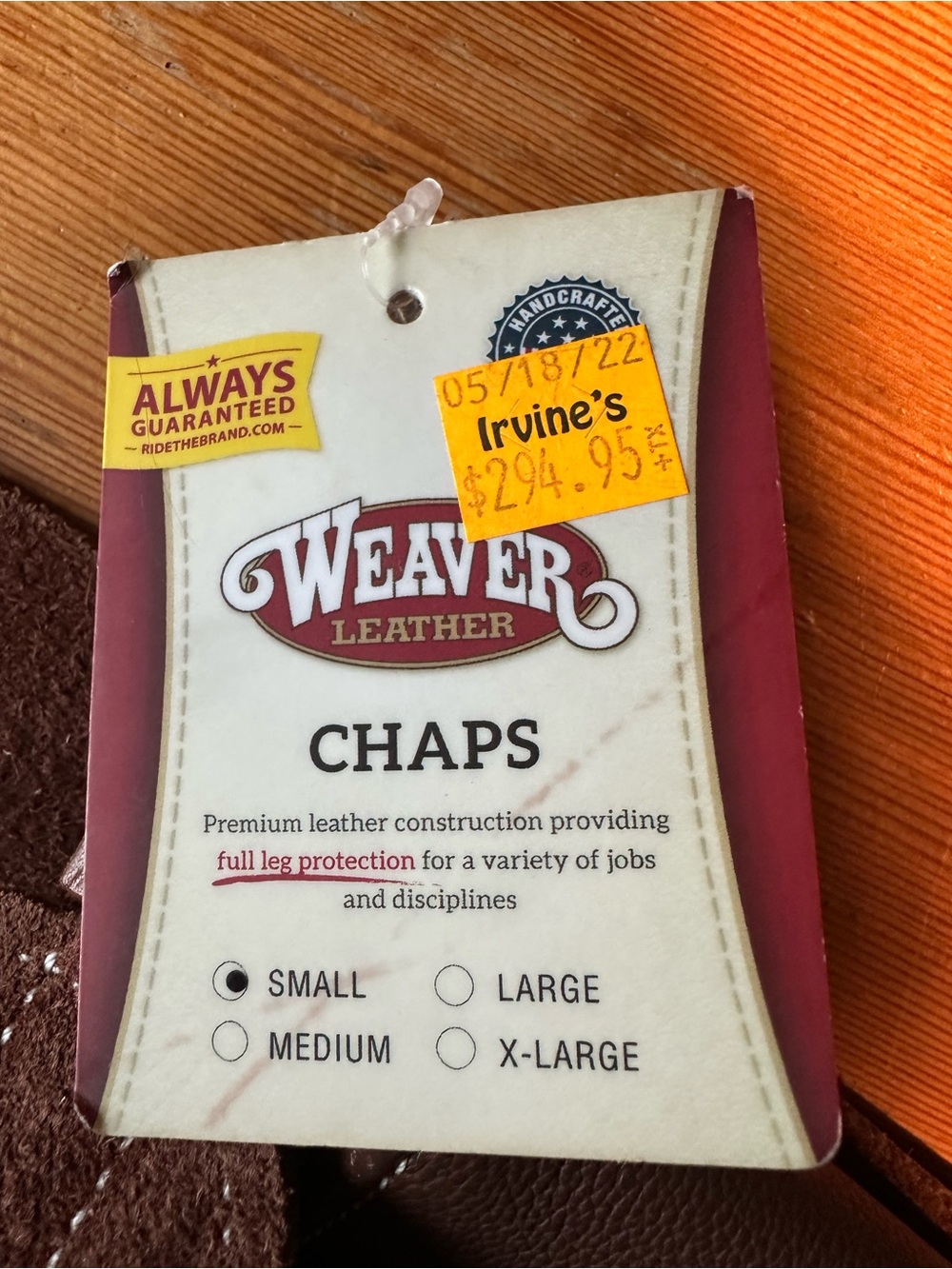 Weaver chaps - Picture 3 of 3